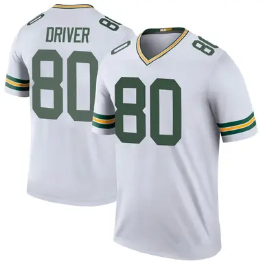 Nike Green Bay Packers #80 Donald Driver White Game Kids Jersey on