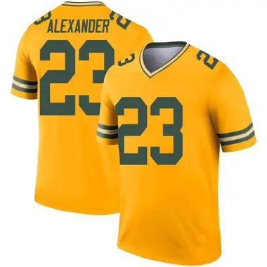 Jaire Alexander Green Bay Packers Men's Legend White Color Rush T-Shirt