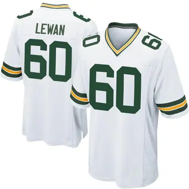 Jason Lewan Men's Game White Green Bay Packers Jersey