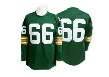 Mitchell & Ness Throwbacks Ray Nitschke, Green Bay Packers Jersey. #66 Size  54.