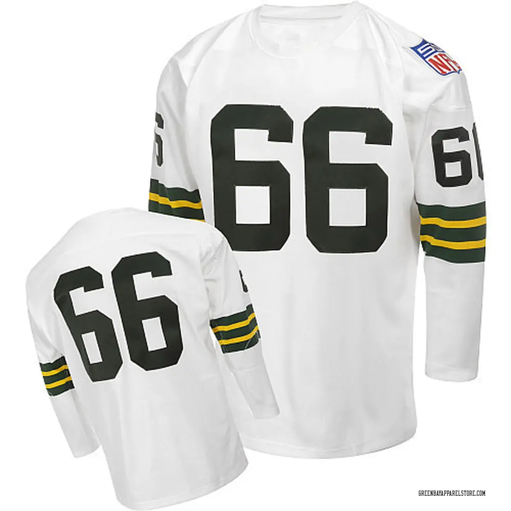 Ray Nitschke Men's Authentic White Green Bay Packers Mitchell and Ness  Throwback Jersey - Green Bay Store