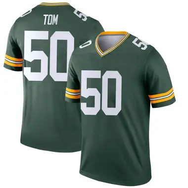 Zach Tom Men's Legend Green Green Bay Packers Jersey